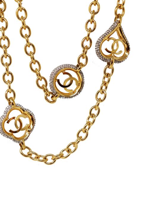 chanel style necklace|chanel long necklace with logo.